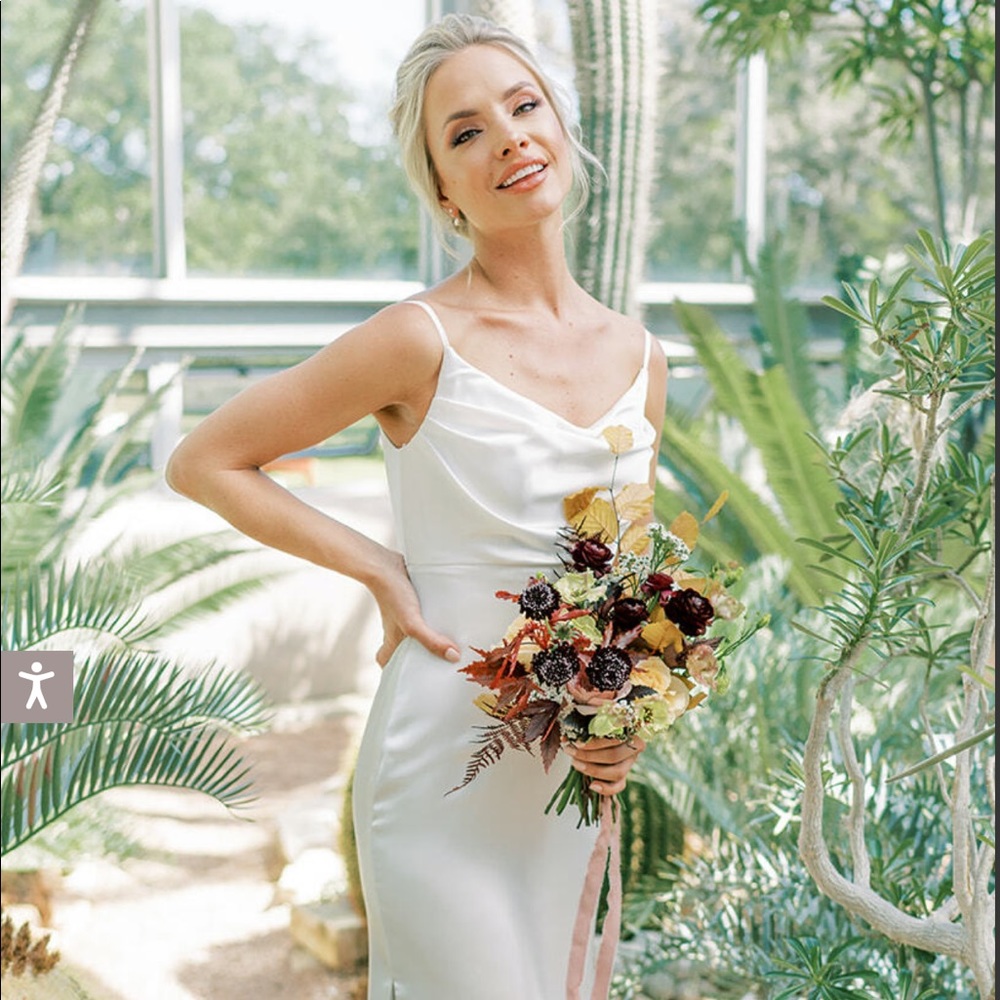 Revelry skye satin dress